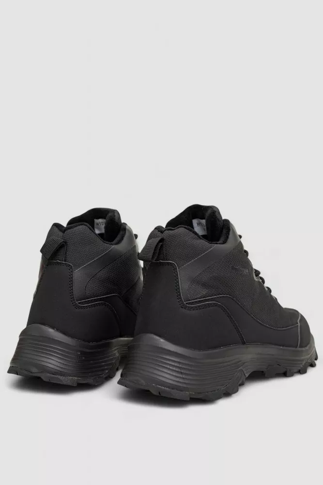 Купити Кросівки чоловічі зимові на хутрі, колір чорний, 248RH1090 - Фото №4