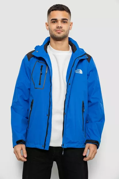 Вітровка чоловіча з принтом 244R2515, колір Синій