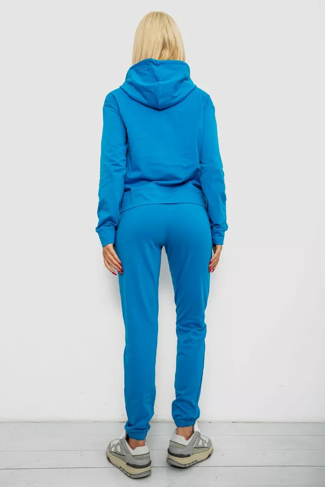 Купити Спортивний костюм жіночий двонитка  -уцінка, колір джинс, 214R1419-005-U-2 - Фото №4