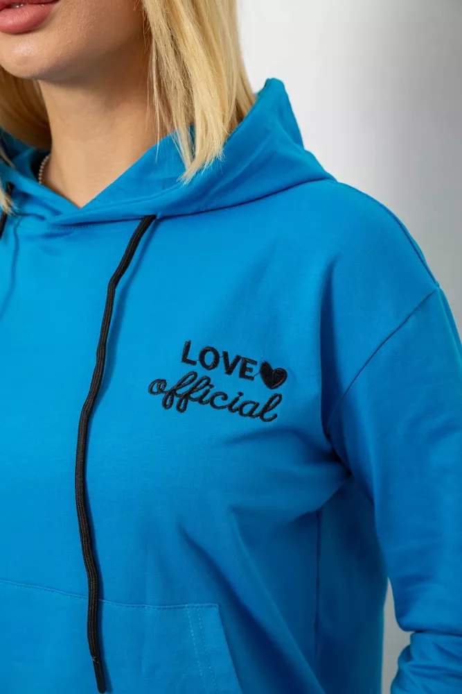 Купити Спортивний костюм жіночий двонитка  -уцінка, колір джинс, 214R1419-005-U-2 - Фото №5