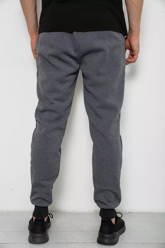 Купить Спортивные штаны мужские на флисе, цвет серый, 238R56910-5 - Фото №4