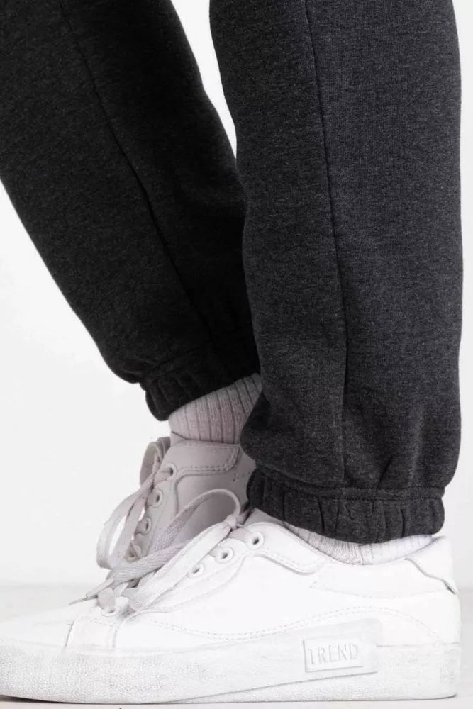 Купить Спортивные штаны мужские на флисе, цвет грифельный, 129RA9998 - Фото №5