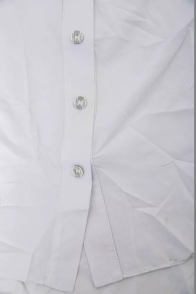 Купити Сорочка класична з принтом  -уцінка, колір білий, 230R7214-1-U-6 - Фото №6