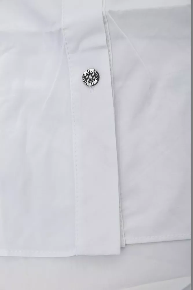 Купити Сорочка класична з принтом  -уцінка, колір білий, 230R7211-U-20 - Фото №6