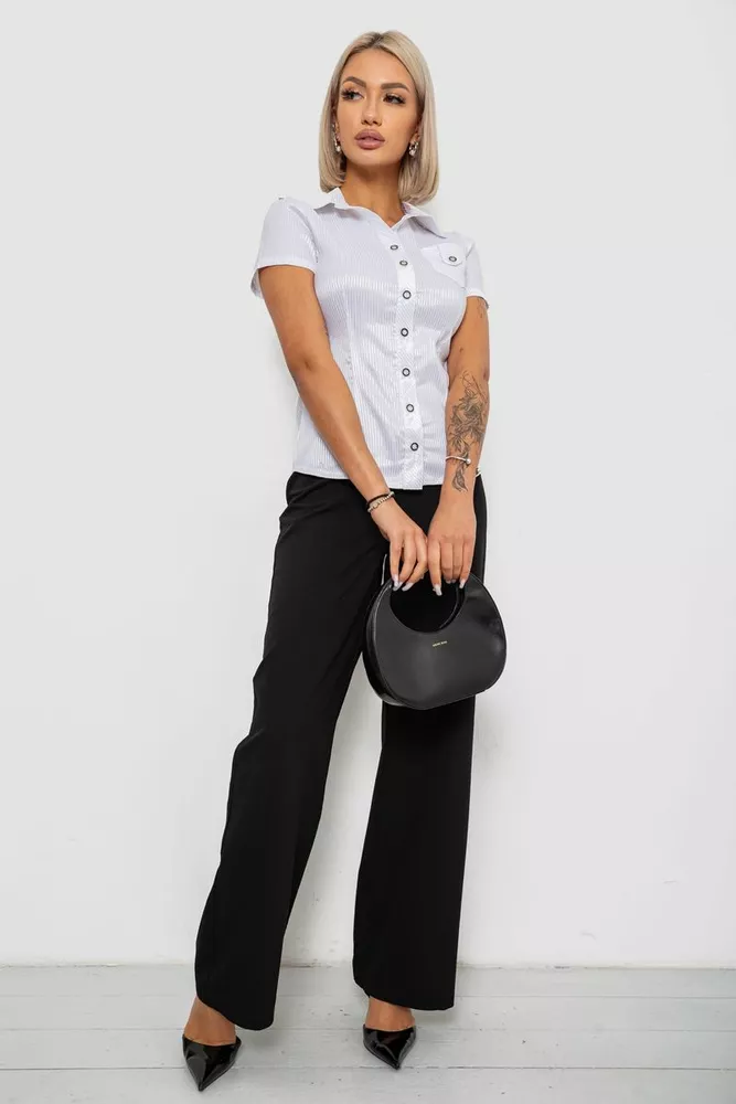 Купить Рубашка классическая в полоску  -уценка, цвет белый, 230R668-2-U-30 - Фото №2