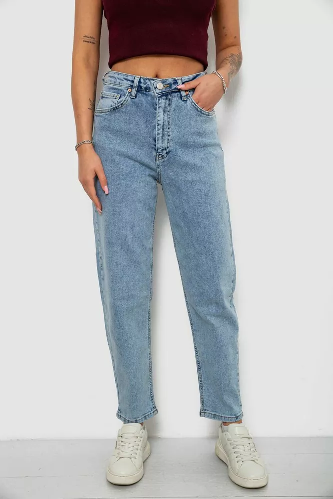 Купить Джинсы женские Balon, цвет голубой, 244R2616 - Фото №1