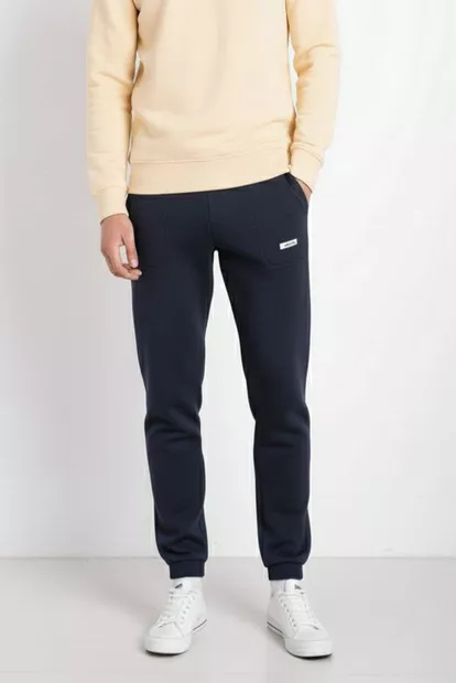 Спортивные штаны мужские на флисе, цвет синий, 129RA9998