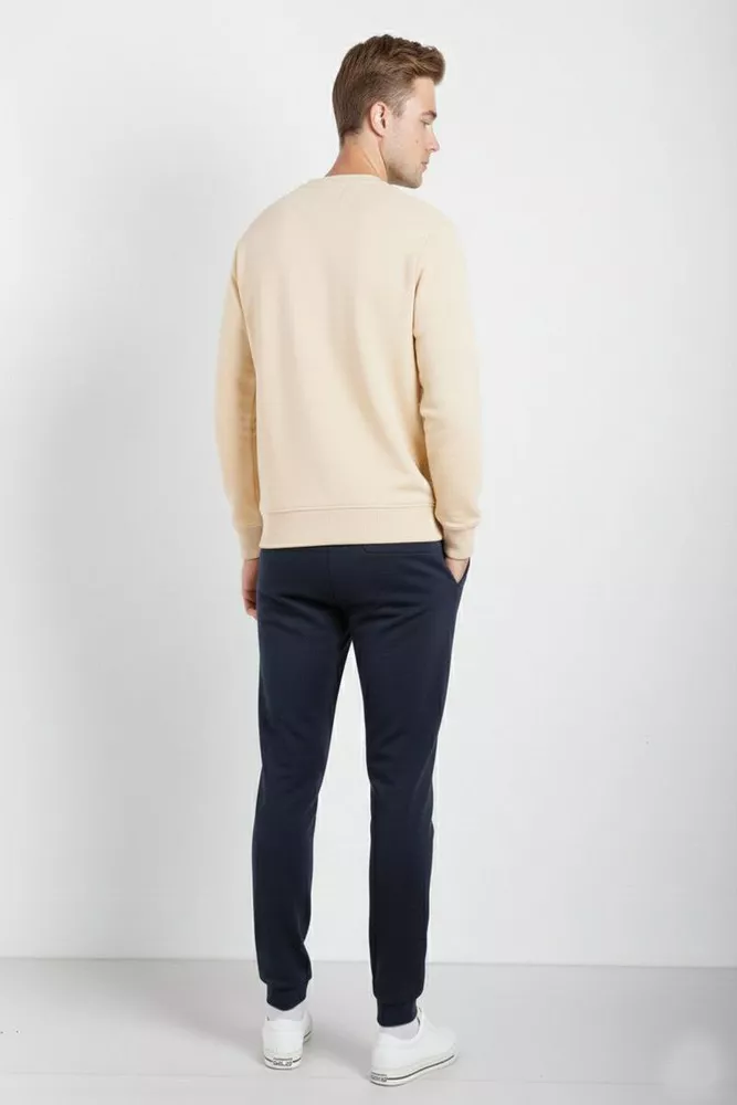 Купить Спортивные штаны мужские на флисе, цвет синий, 129RA9998 - Фото №3