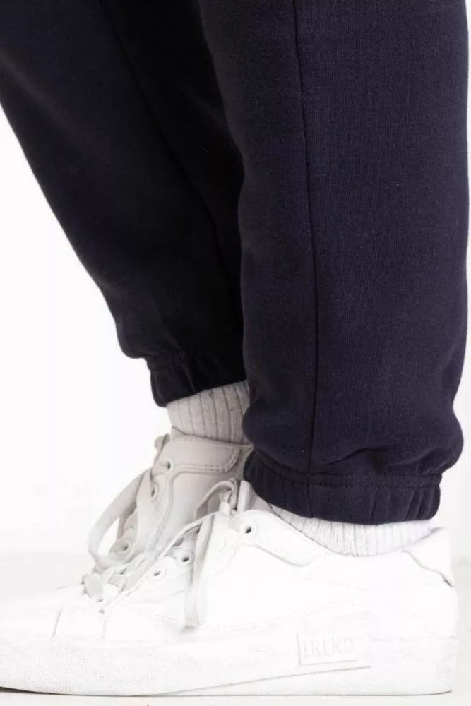 Купить Спортивные штаны мужские на флисе, цвет синий, 129RA9998 - Фото №5