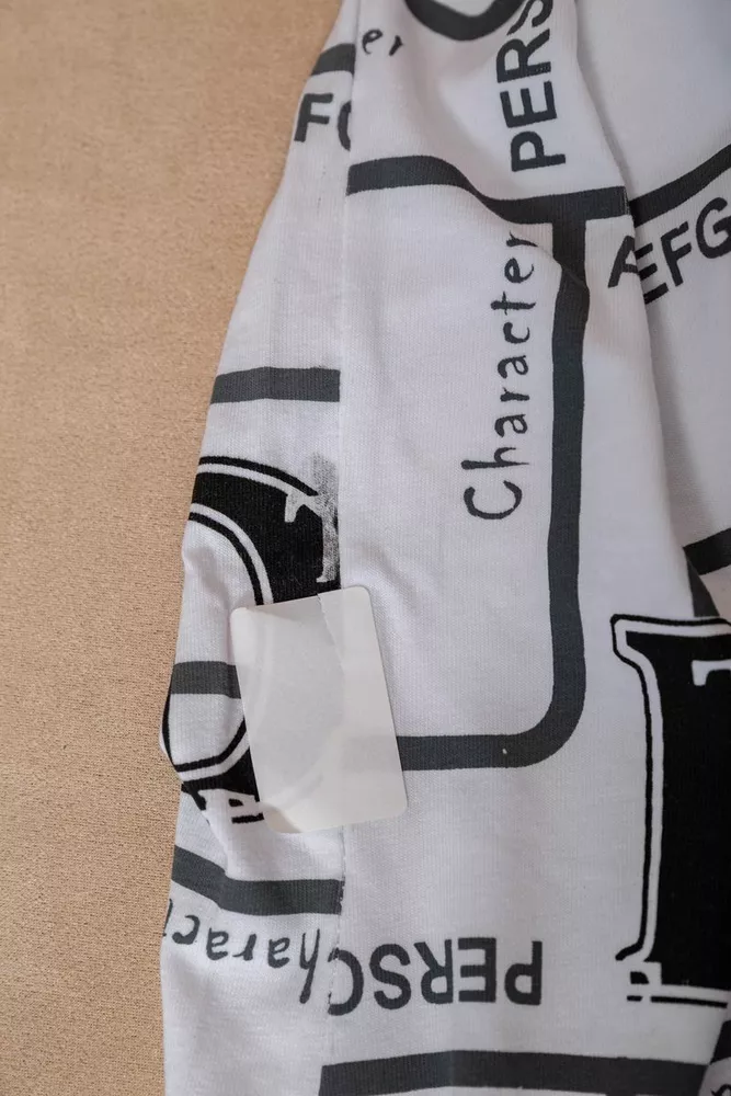 Купити Футболка жіноча з принтом  -уцінка, колір білий, 244R4016-U - Фото №6