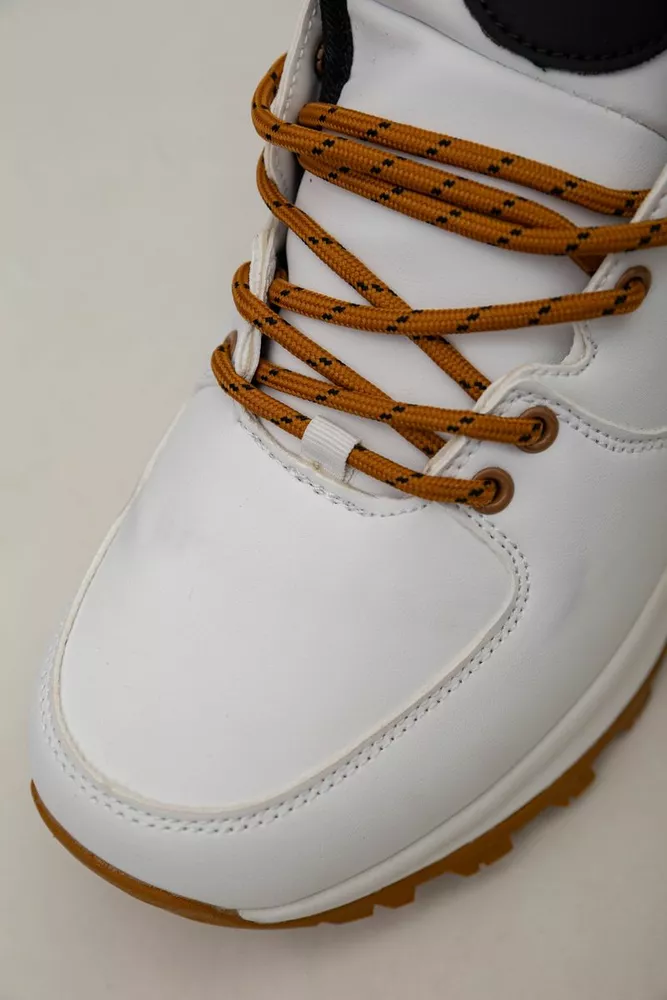 Купить Кроссовки женские зимние на меху  -уценка, цвет бело-желтый, 248RH770-U-41 - Фото №7