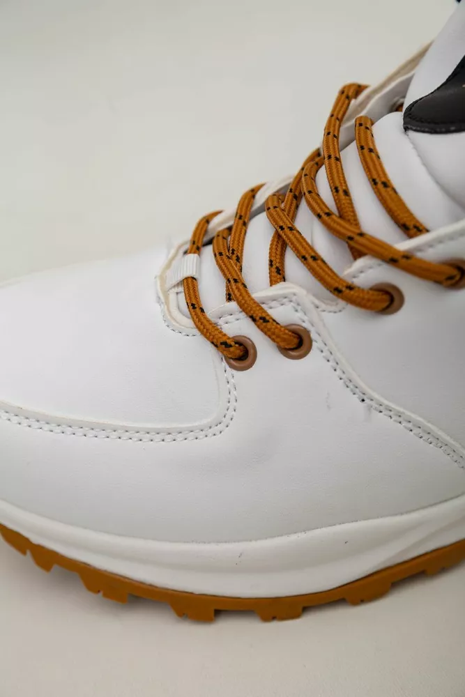 Купити Кросівки чоловічі зимові на хутрі  -уцінка, колір біло-жовтий, 248RH770-U-44 - Фото №7