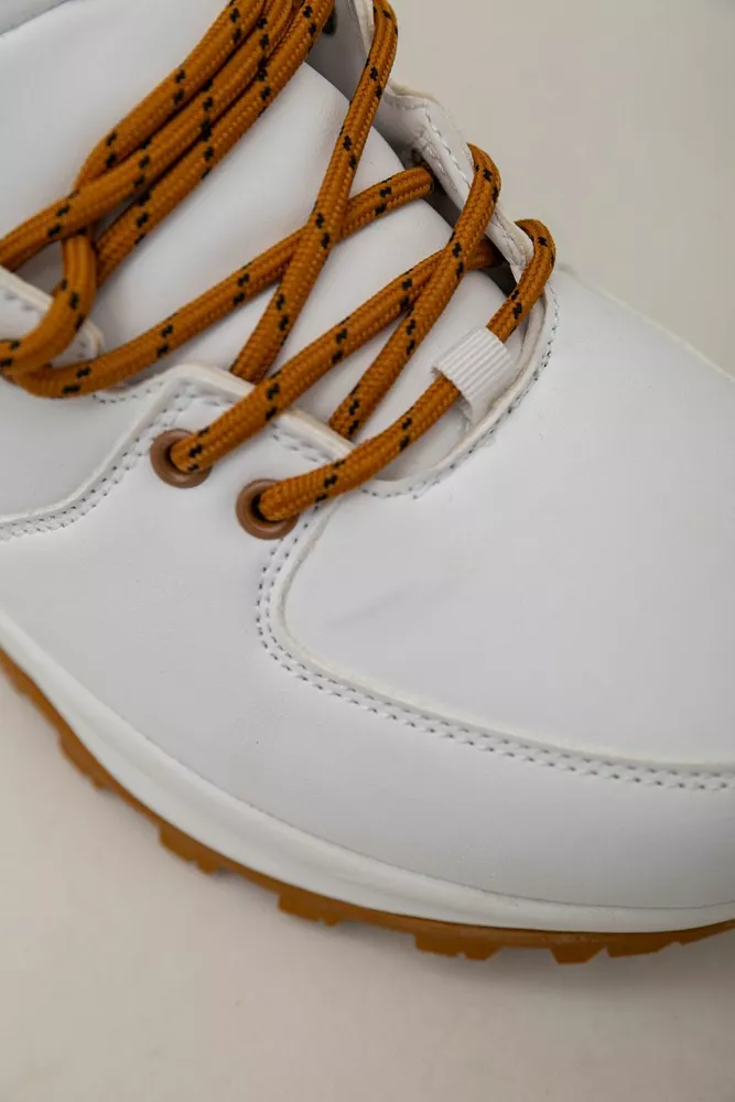 Купить Кроссовки женские зимние на меху  -уценка, цвет бело-желтый, 248RH770-U-45 - Фото №9