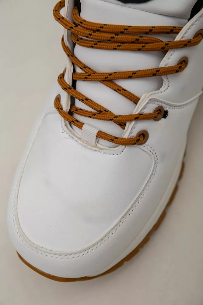 Купить Кроссовки женские зимние на меху  -уценка, цвет бело-желтый, 248RH770-U-46 - Фото №7