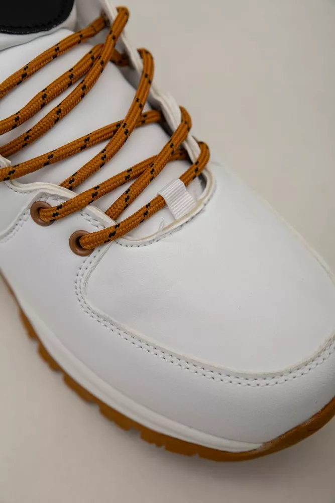 Купить Кроссовки женские зимние на меху  -уценка, цвет бело-желтый, 248RH770-U-48 - Фото №7