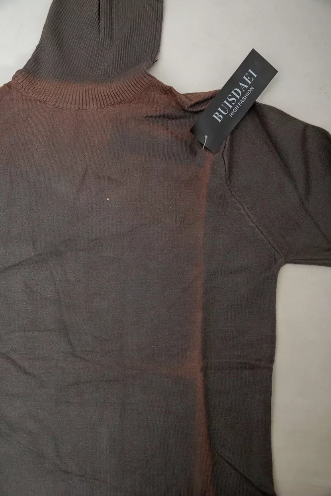 Купить Гольф женский  однотонный  -уценка, цвет темно-серый, 244RA01-U-1 - Фото №6