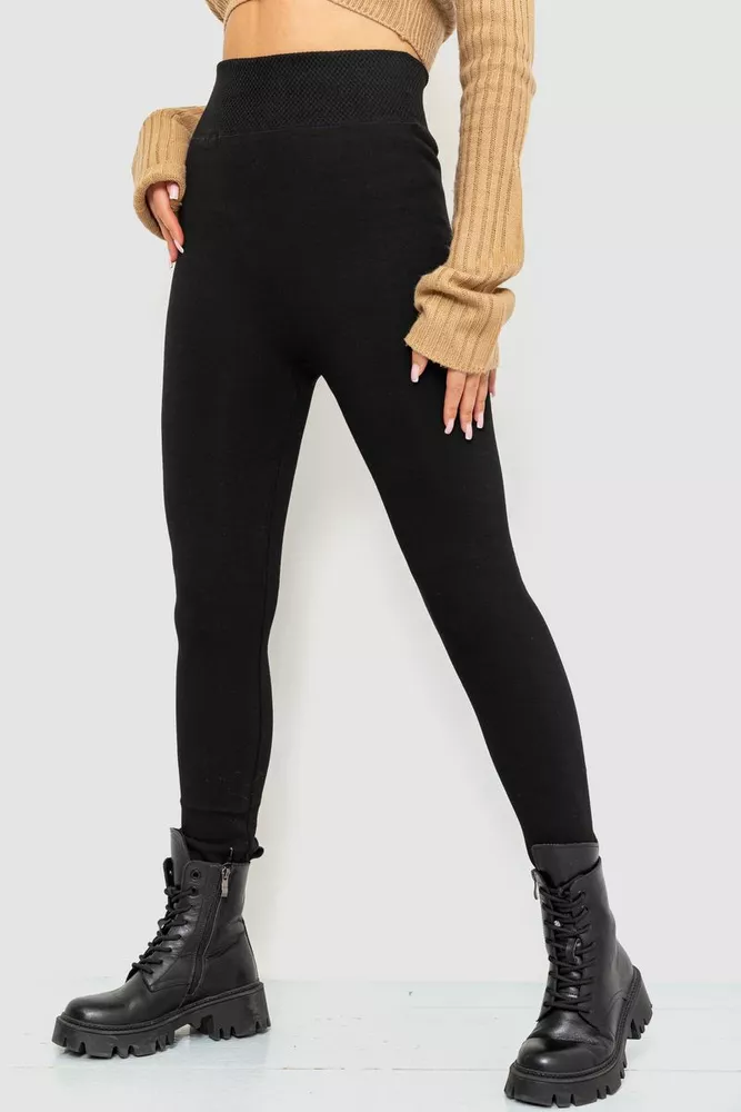 Купити Лосіни на хутрі  -уцінка, колір чорний, 139R909-U-8 - Фото №6