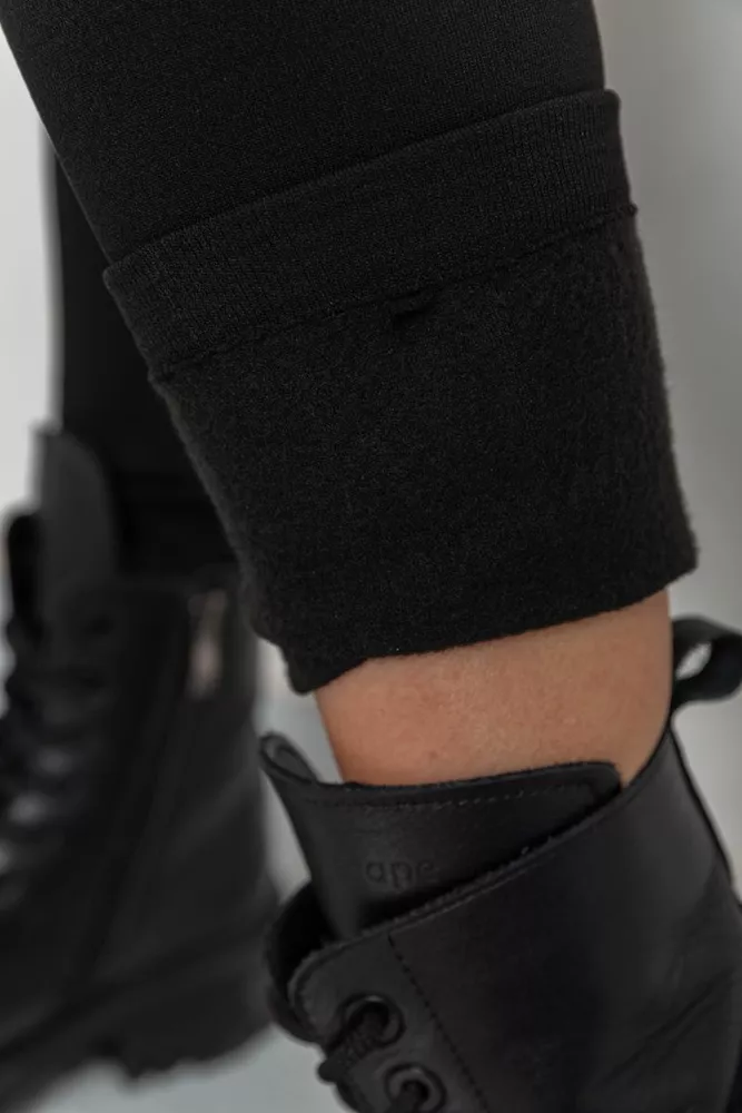 Купити Лосіни на флісі  -уцінка, колір чорний, 139R906-U - Фото №3