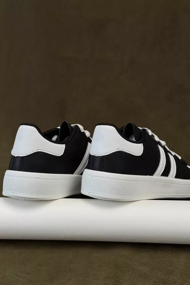 Купить Кроссовки женские демисезонные  -уценка, цвет черно-белый, 248RBK10-2-U - Фото №4