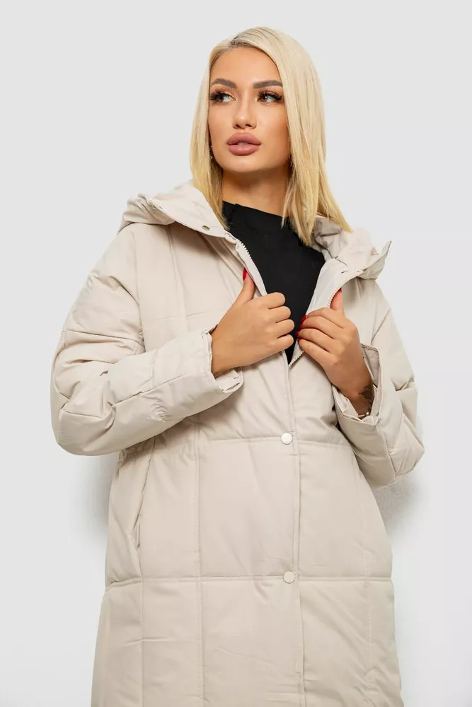 Купить Куртка женская зимняя  -уценка, цвет светло-бежевый, 244R8832-U-2 - Фото №2