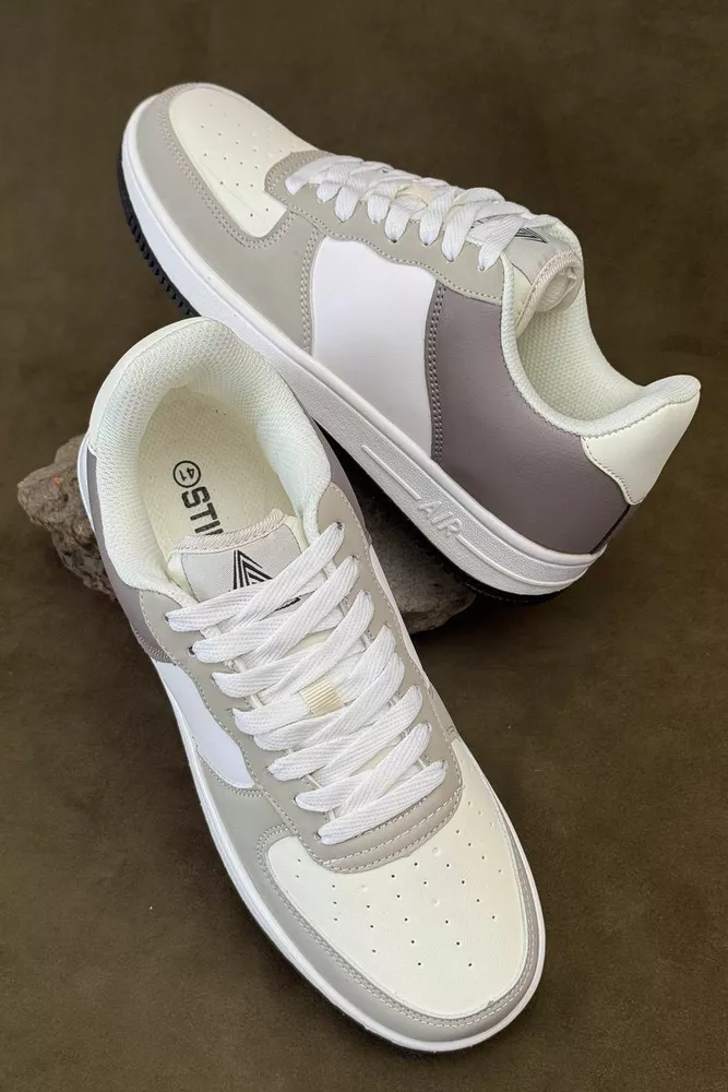 Купить Кроссовки мужские  -уценка, цвет бело-бежевый, 248RHB710-U - Фото №3