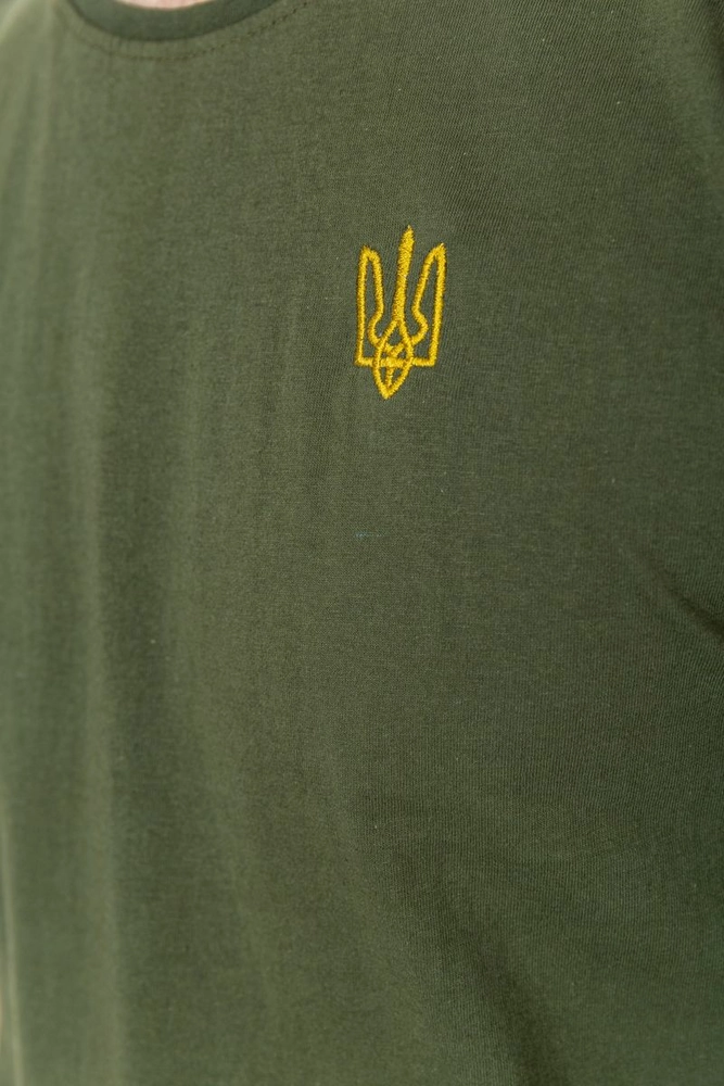 Купить Футболка мужская патриотическая, цвет хаки, 182R003 - Фото №5