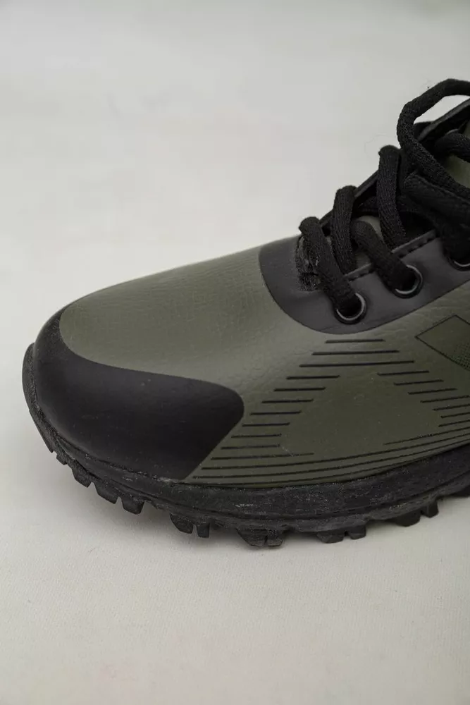 Купить Кроссовки мужские зимние на меху  -уценка, цвет хаки, 248RH213-U-1 - Фото №8