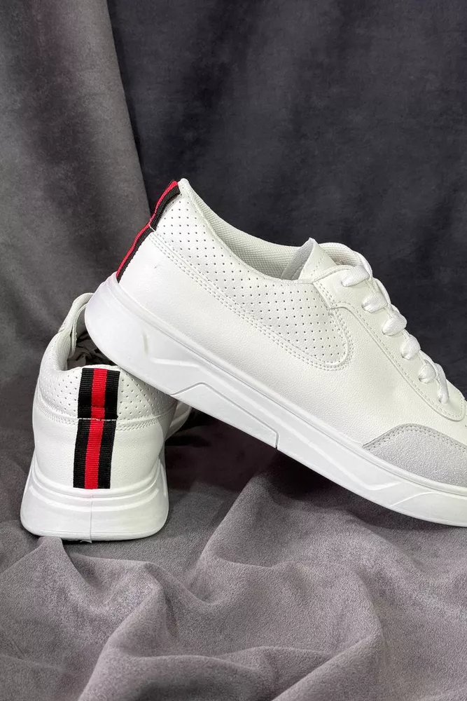 Купити Кеди чоловічі, колір біло-сірий, 248RR126-7 - Фото №4