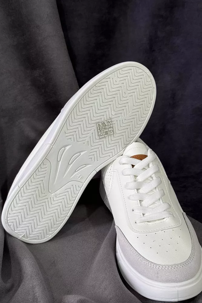 Купити Кеди чоловічі, колір біло-сірий, 248RR126-7 - Фото №5