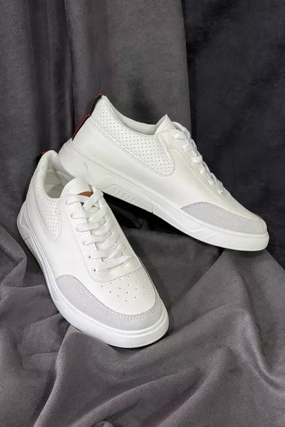 Кеди чоловічі, колір біло-сірий, 248RR126-7