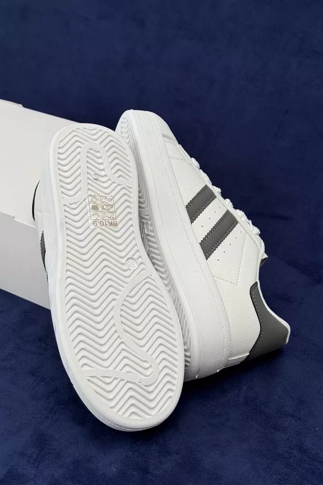 Купити Кросівки жіночі демісезонні  уцінка, колір біло-сірий, 248RBK10-U - Фото №5