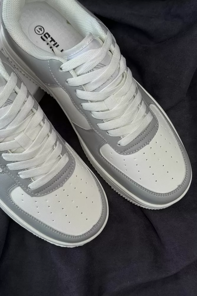 Купити Кросівки чоловічі  уцінка, колір біло-сірий, 248RHB710-14-U - Фото №3