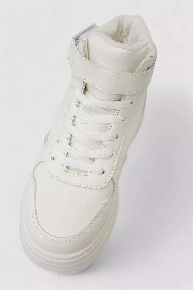 Купить Кроссовки женские зимние на меху  -уценка, цвет белый, 248RAM04-U-3 - Фото №2