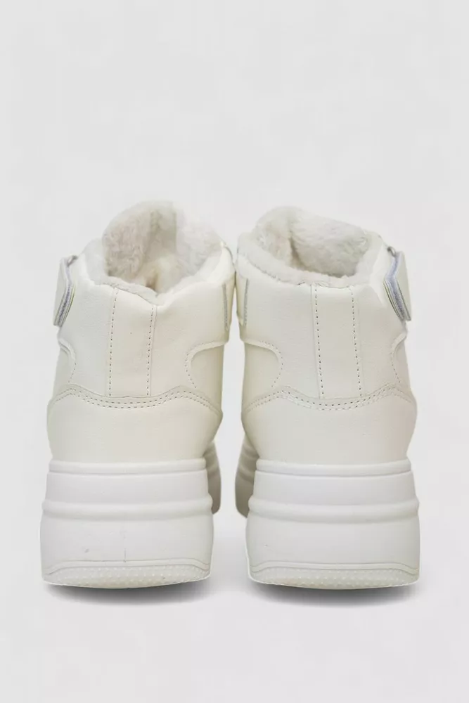 Купить Кроссовки женские зимние на меху  -уценка, цвет белый, 248RAM04-U-3 - Фото №4