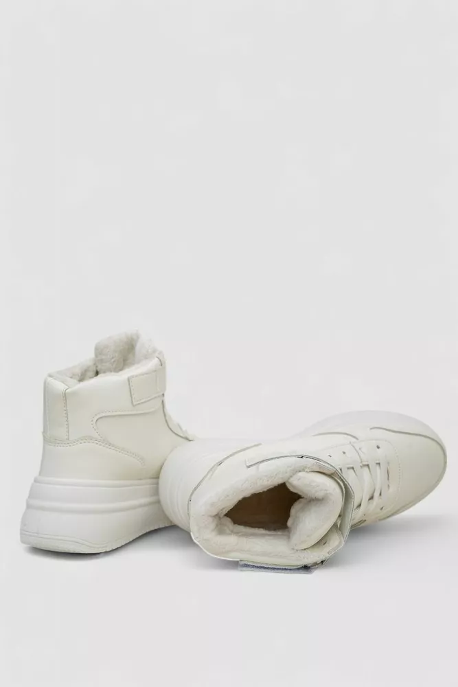 Купить Кроссовки женские зимние на меху  -уценка, цвет белый, 248RAM04-U-3 - Фото №5