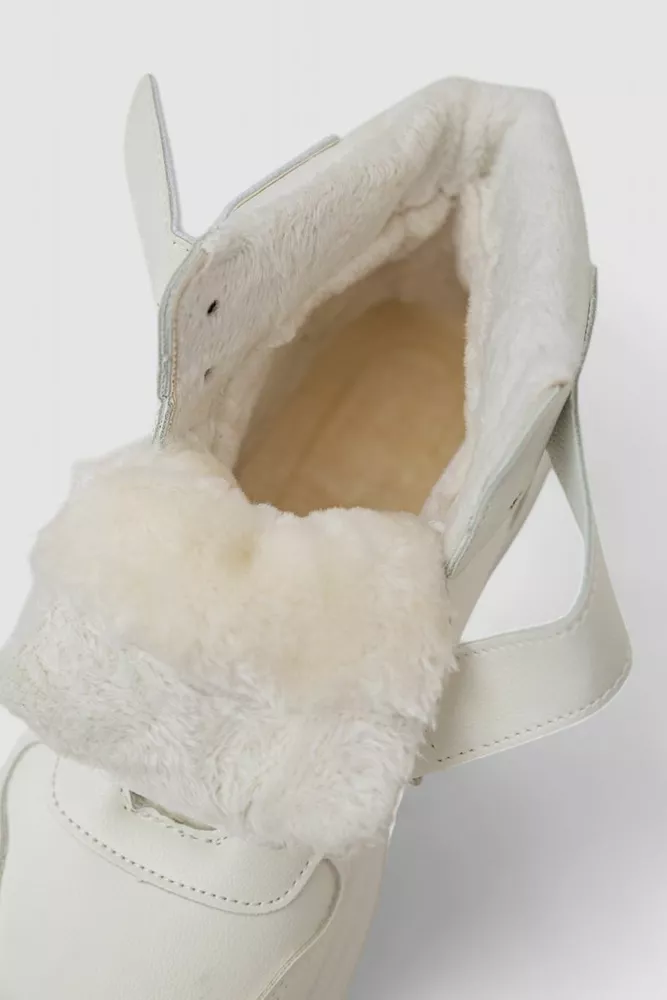 Купить Кроссовки женские зимние на меху  -уценка, цвет белый, 248RAM04-U-3 - Фото №6