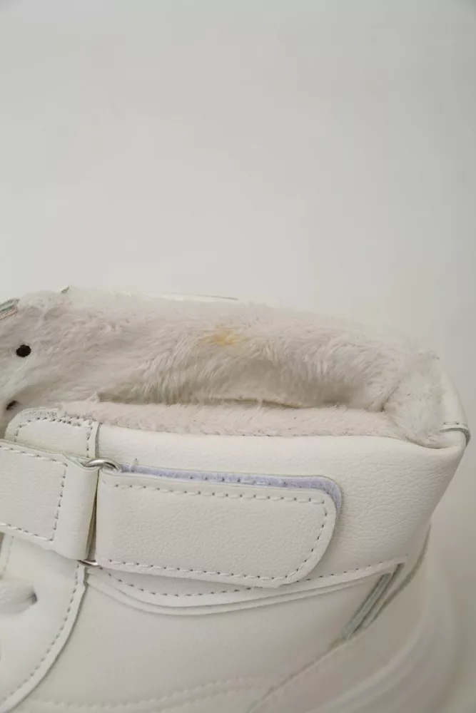 Купить Кроссовки женские зимние на меху  -уценка, цвет белый, 248RAM04-U-3 - Фото №9