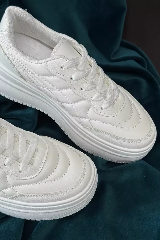 Купить Кроссовки женские демисезонные  -уценка, цвет белый, 248RBL21-U-1 - Фото №3