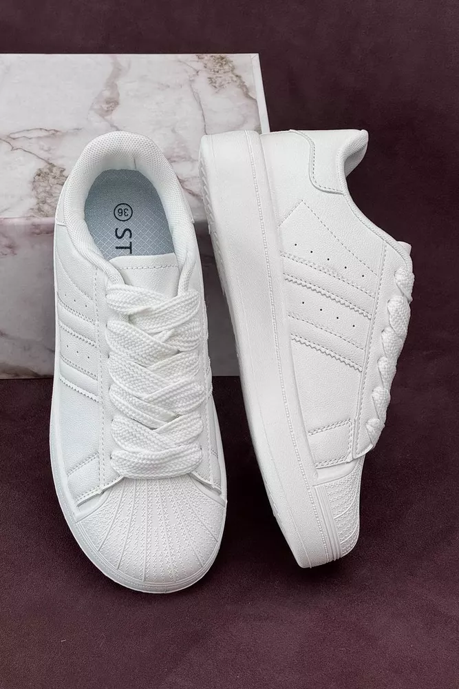 Купить Кроссовки женские демисезонные  -уценка, цвет белый, 248RBK10-U-3 - Фото №1