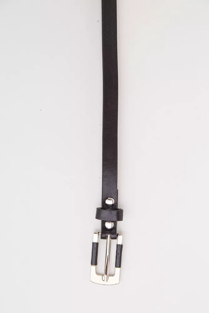 Купити Тонкий жіночий ремінь, чорного кольору, 196RL1010W33 - Фото №2