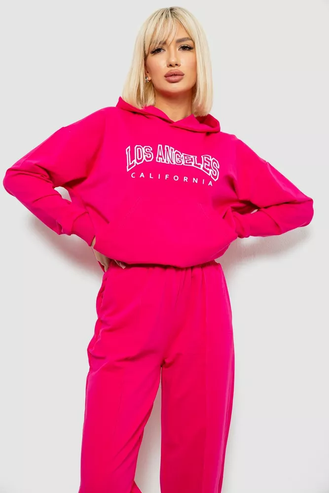 Купить Спортивный костюм женский с принтом, цвет розовый, 244R1063AG - Фото №2