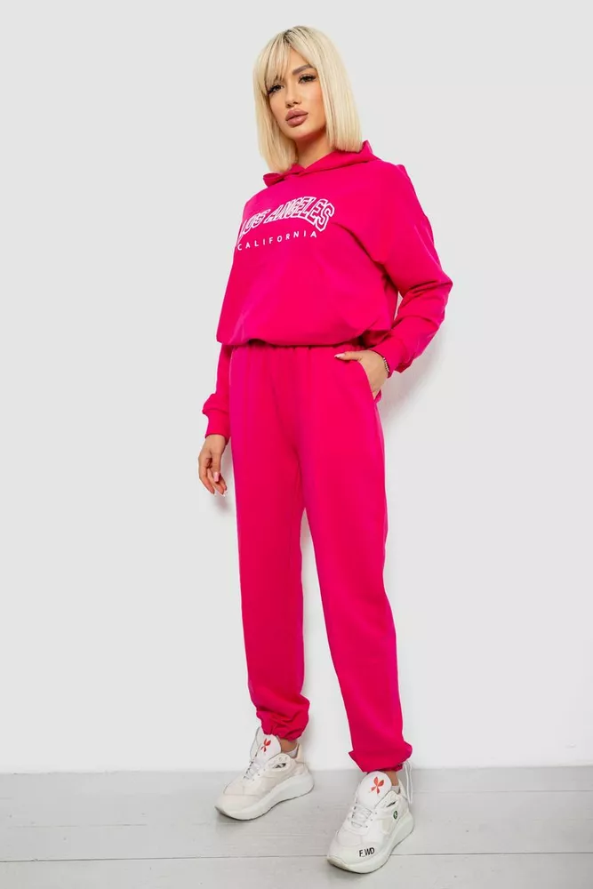 Купить Спортивный костюм женский с принтом, цвет розовый, 244R1063AG - Фото №3