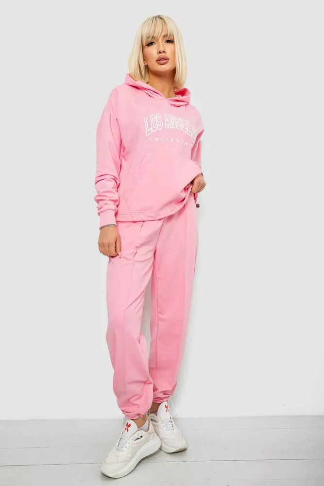 Купить Спортивный костюм женский с принтом, цвет светло-розовый, 244R1063AG - Фото №1