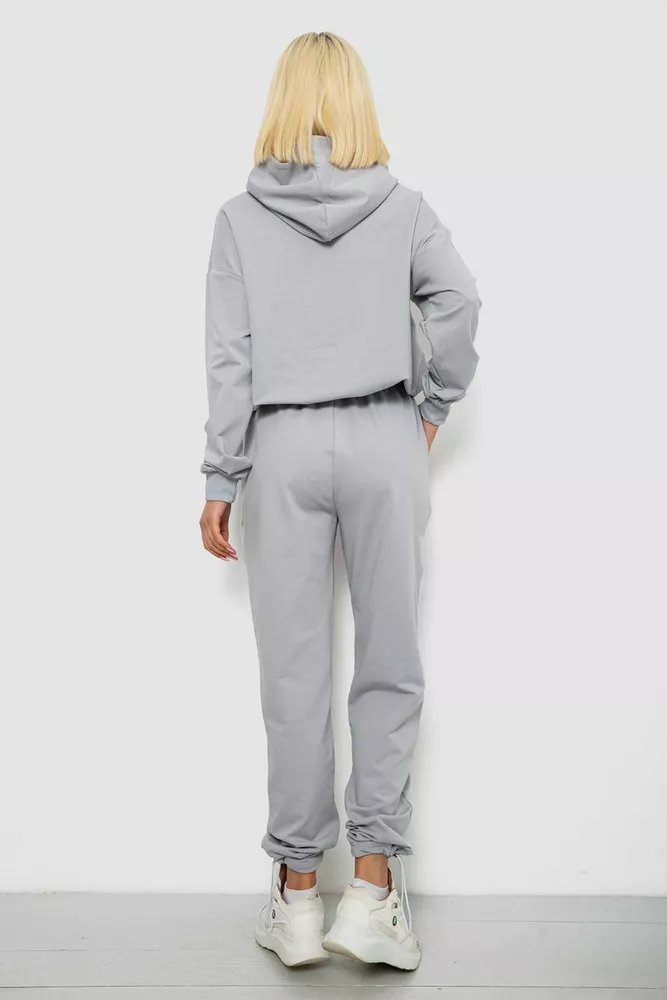 Купить Спортивный костюм женский с принтом, цвет серый, 244R1063AG - Фото №4