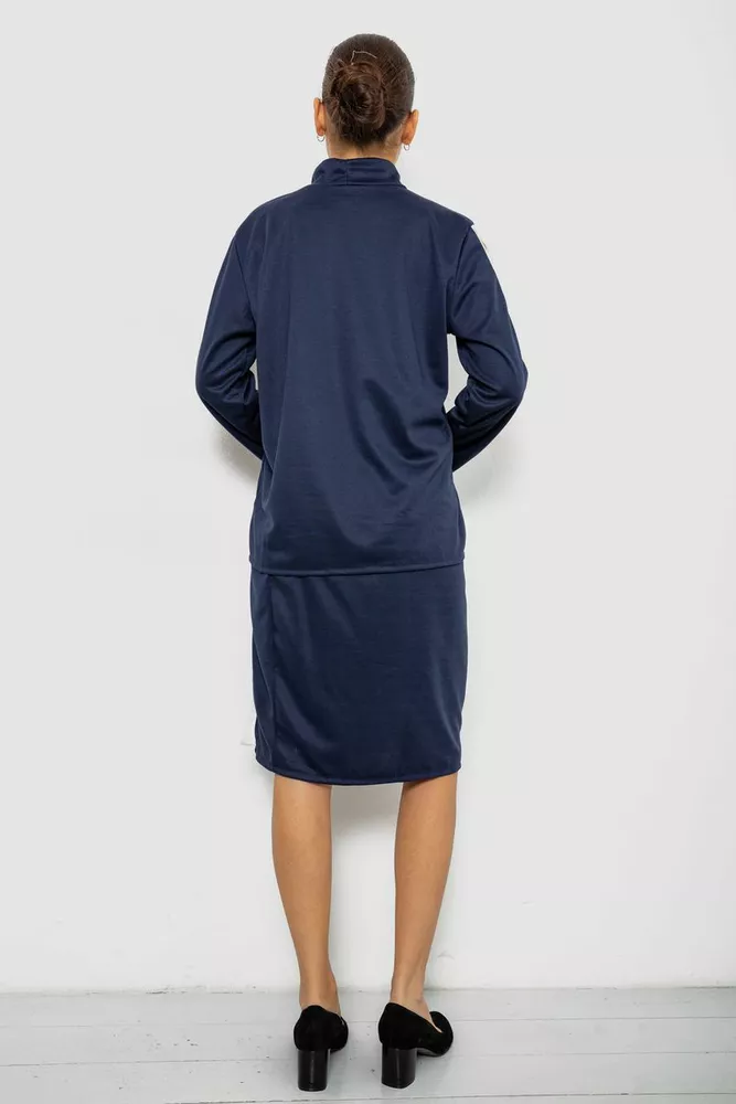 Купить Костюм женский классический, цвет синий, 257R322 - Фото №5