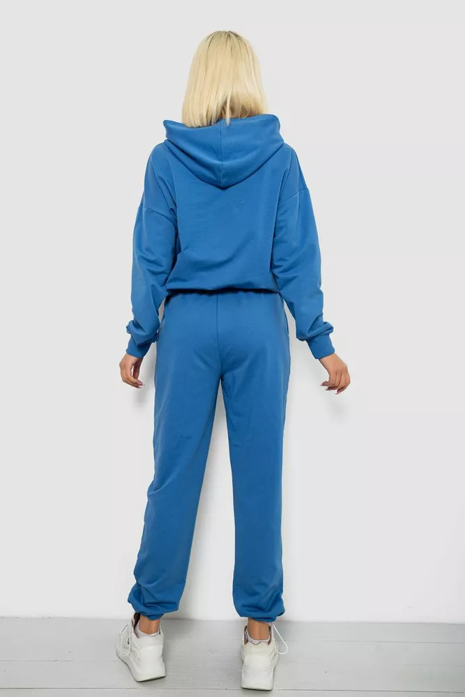 Купить Спортивный костюм женский с принтом, цвет синий, 244R1063AG - Фото №4