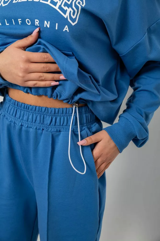 Купить Спортивный костюм женский с принтом, цвет синий, 244R1063AG - Фото №5