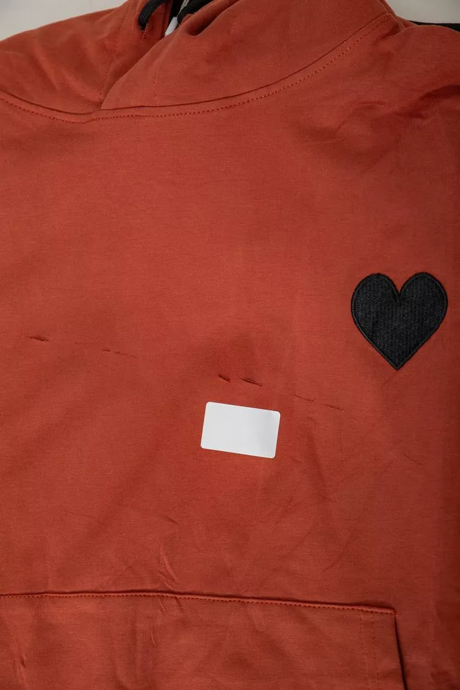 Купити Спортивний костюм жіночий двонитка  -уцінка, колір теракотовий, 214R1419-004-U-3 - Фото №7