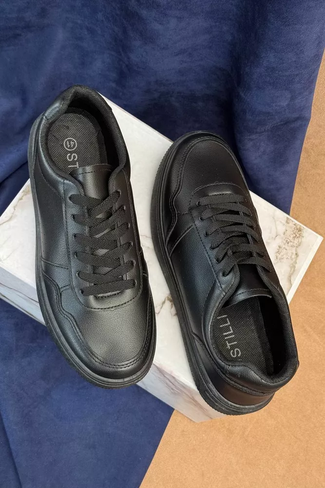 Купити Кеди чоловічі, колір чорний, 248RR194 оптом - Фото №3