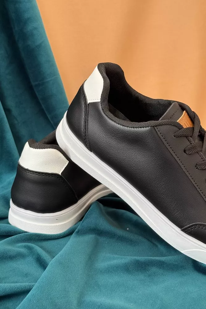 Купить Кеды мужские, цвет черно-белый, 248RR204 - Фото №4